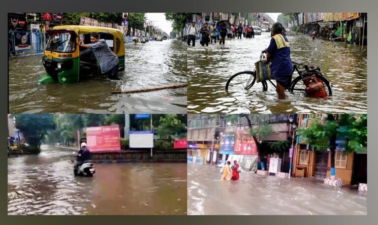 कोलकाता में भारी बारिश