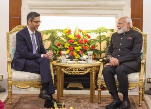 Sundar Pichai with PM Modi